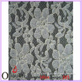 Beautiful flower knitted lace fabric for long sleeve evening gown